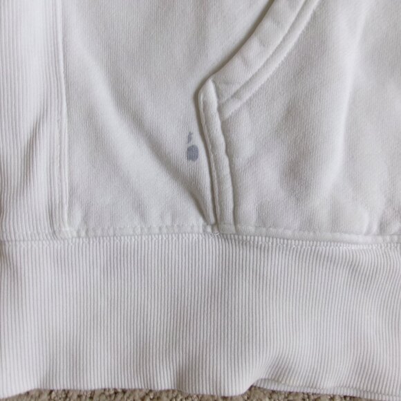 aritzia tna cozyaf fleece white boyfriend zip up hoodie - Picture 4 of 5